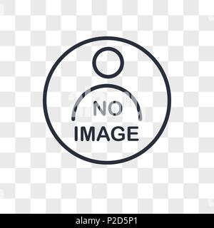 Foto non disponibile icona vettore isolato su sfondo trasparente, foto non disponibile il concetto di logo Illustrazione Vettoriale