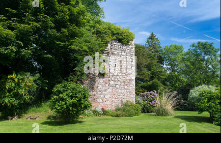 Torre Blacket in Eaglesfield, antica casa ancestrale alla campana clan dalla Scozia. Foto Stock