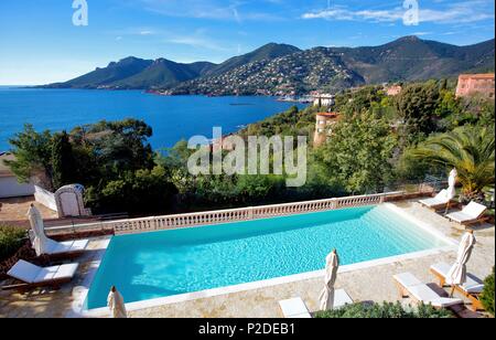 Francia, Alpes Maritimes, Theoule sur Mer, Yaktsa hotel Foto Stock