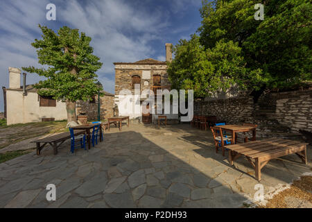 Kastro village. Thassos Island, Macedonia orientale e Tracia, Grecia Foto Stock