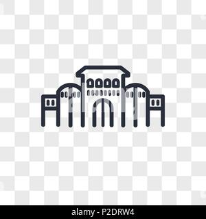 Shaniwar wada icona vettore isolato su sfondo trasparente, shaniwar wada concetto del logo Illustrazione Vettoriale