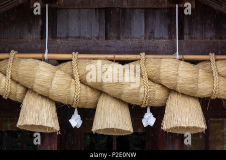 Izumo Taisha Shimenawa - uno del Giappone del più importante santuario scintoista. Non vi sono record di esattamente quando Izumo Taisha è stato costruito ma è Foto Stock