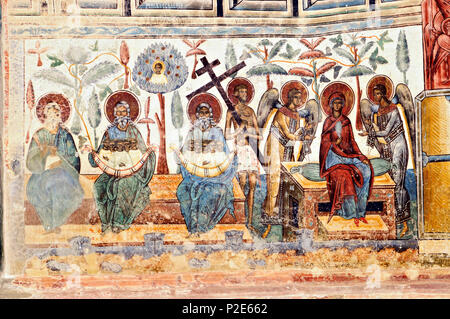 Monastero di Putna. Posizione: Putna villaggio, Putna Comune, Provincia di Suceava, Bucovina, Romania. Elenco dei monumenti storici 2004 codice SV-a-A-05595. Il Foto Stock