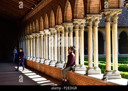 Francia, Haute Garonne, Toulouse, convento giacobina, chiostro Foto Stock