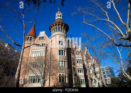 La Casa de les Punxes a Barcellona Spagna Foto Stock