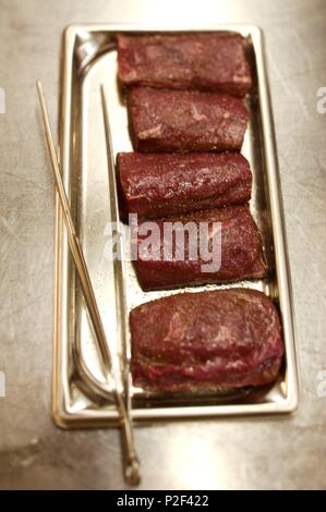 Francia, Savoie, Courchevel, Le Chabichou ristorante, filetto di cervo Foto Stock