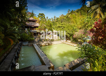 Piscina, Hot Springs Air Panas Banjar a Bubunan, Bali, Indonesia Foto Stock