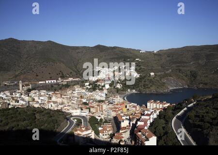 Spagna - Catalogna - Alt Empordá (distretto) - Gerona. Port Bou; vista. Foto Stock