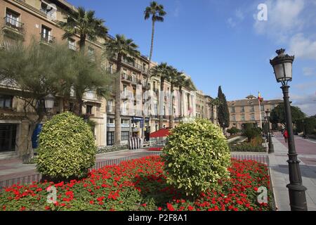 Spagna - La Huerta de Murcia (distretto) - Murcia. Murcia (capitale); Plaza de la Glorieta de España. Foto Stock