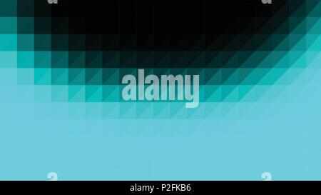 Nero ciano bassa poli vettore gradiente texture. Colorata illustrazione poligonale, buono come un telefono cellulare, materiale di marketing o lo sfondo del sito web. Tutti pol Illustrazione Vettoriale