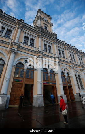 San Pietroburgo, Russia. Xiv Jun, 2018. Una vista generale di Moskovsky stazione ferroviaria il 14 giugno 2018 a San Pietroburgo, Russia. (Foto di Daniel Chesterton/phcimages.com) Credit: Immagini di PHC/Alamy Live News Foto Stock