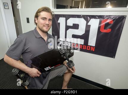 Los Angeles, California, USA. 29 Maggio, 2018. Ryan Olliges, fondatore di 121c. Credito: Ringo Chiu/ZUMA filo/Alamy Live News Foto Stock