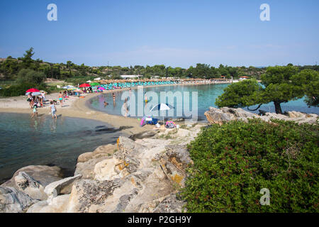 Lagonisi beach, Sithonia, Grecia Foto Stock