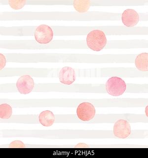 Vector disegnati a mano modello senza cuciture con tratti e punti su sfondo bianco Illustrazione Vettoriale