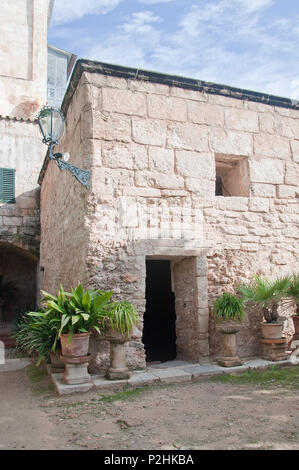 PALMA DE MALLORCA, Spagna - 10 novembre 2011: piazza porta a bagni arabi museo su Aprile 25, 2011 in Palma de Mallorca, Spagna Foto Stock