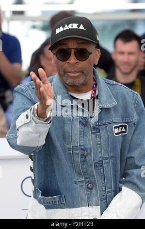 Settantunesima annuale di Cannes Film Festival - 'BlacKkKlansman' - Premiere con: Spike Lee dove: Cannes, Francia Quando: 15 maggio 2018 Credit: IPA/WENN.com * * disponibile solo per la pubblicazione in UK, USA, Germania, Austria, Svizzera** Foto Stock