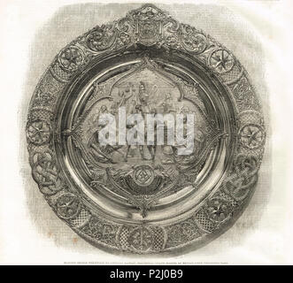 Protezione massonico, presentato al Generale Ramsay, provinciale e Gran Maestro del Bengala, India Foto Stock