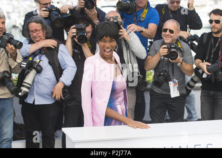 Celebrites frequentare un photocall per 'BlacKkKlansman" al festival de palais durante la settantunesima Cannes Film Festival. Dotato di: Damaris Lewis dove: Cannes, Francia Quando: 15 maggio 2018 Credit: Euan ciliegio/WENN Foto Stock