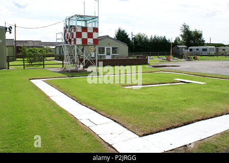 Aviosuperficie Breighton torre di controllo Foto Stock