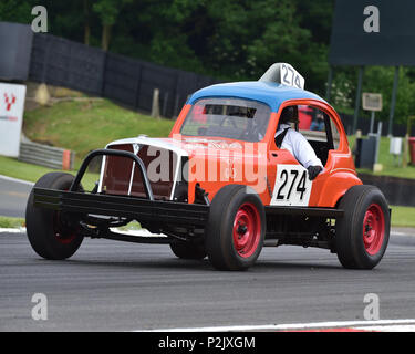 Patrimonio BriSCA Stock auto, BriSCA, British Stock auto Associazione, American Speedfest VI, Brands Hatch, giugno 2018, automobili, Autosport, Brands Hatch Foto Stock