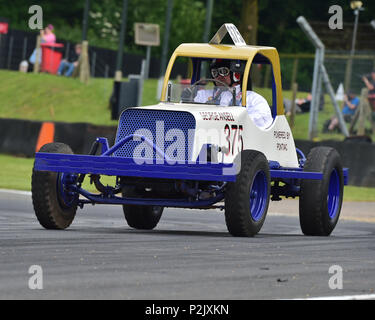 Patrimonio BriSCA Stock auto, BriSCA, British Stock auto Associazione, American Speedfest VI, Brands Hatch, giugno 2018, automobili, Autosport, Brands Hatch Foto Stock