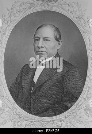 BENITO JUAREZ (1806-1872) - PRESIDENTE DE MEXICO. Posizione: MUSEO DE AMERICA-COLECCION, MADRID, Spagna. Foto Stock