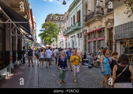 Feria de San Telmo (Mercato di San Telmo) - Buenos Aires, Argentina Foto Stock