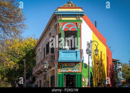 Colorato Caminito a La Boca neighborhood - Buenos Aires, Argentina Foto Stock