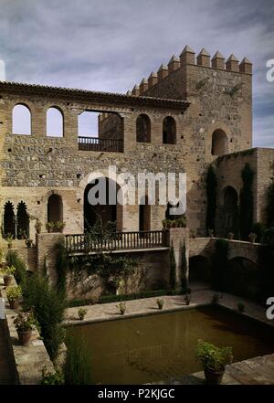 VISTA DEL PATIO DEL PALACIO DE GALIANA RECONSTRUIDO EN EL SIGLO XIV SOBRE EL PALACIO DE RECREO DEL REY TAIFA AL-MAMUN. Posizione: PALACIO DE GALIANA, Spagna. Foto Stock