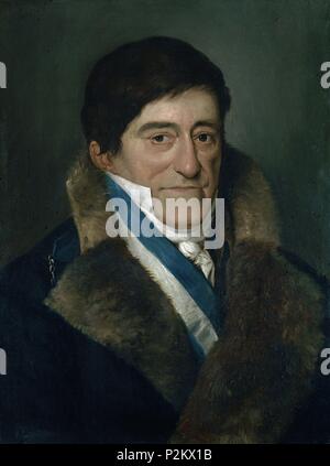 JUAN JOSE RUIZ DE APODACA Y ELIZA - VIRREY DE MEXICO - PRIMER CONDE DE VENADITO - 1834 - O/L 59x45. Autore: Antonio Maria Esquivel (1806-1857). Posizione: MUSEO NAVAL / MINISTERIO DE MARINA, MADRID, Spagna. Foto Stock