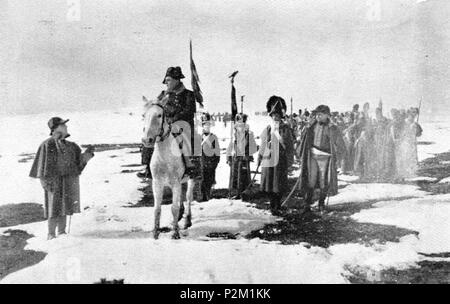 . Italiano: Fotogramma de 'Il Granatiere Roland' (Maggi, 1911) in cui confrontare A. Frusta nel ruolo di Napoleone . 22 settembre 2016. Unknown 37 Granat-roland 1911 frusta Foto Stock