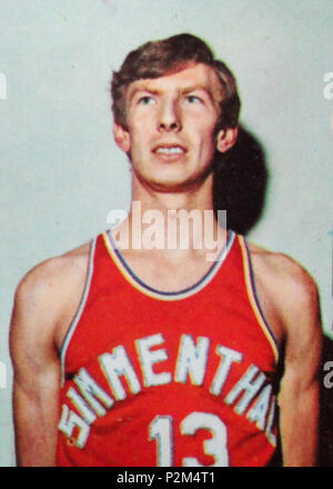 . Figurina CAMPIONI DELLO SPORT 1969/1970-n.295-CERIONI (ITA)-PALLACANESTRO-rec . 1969 o versioni precedenti. 55 sconosciuto Mauro Cerioni Foto Stock