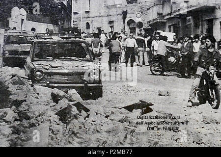 . Italiano: sgombero del Rione Terra, 1970 . 4 febbraio 2013, 11:33:07. lux in fabula 82 Sgombero Foto Stock