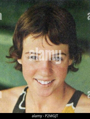 . SPORT VEDETTES-PANINI 1974-Figurina n.183- TURRAL - AUSTRALIA - NUOTO-rec . 1974 o versioni precedenti. Unknown 43 Jennifer Turrall c1974 Foto Stock