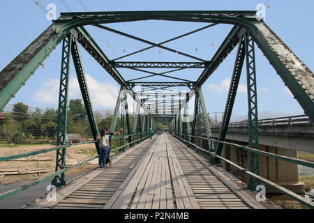 Guerra Mondiale 2 Giapponese costruito il Memorial Bridge Pai Mae Hong Son Provincia Nord della Thailandia Foto Stock