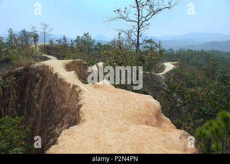 Canyon pai pai Mae Hong Son Provincia Nord della Thailandia Foto Stock