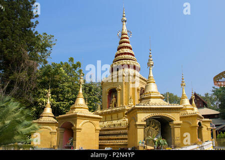 Wat Pa Kham Tempio città Pai Mae Hong Son Provincia Nord della Thailandia Foto Stock