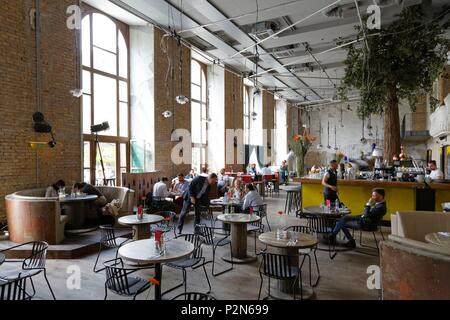 Budapest, Ungheria, area classificata come patrimonio mondiale, Pest, chiosco foto ristorante Foto Stock