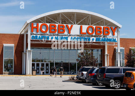 Westfield - Circa Giugno 2018: Hobby Lobby Store. Hobby Lobby è una proprietà privata Christian Principled società ho Foto Stock