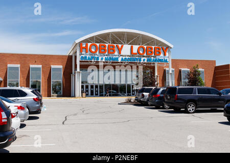 Westfield - Circa Giugno 2018: Hobby Lobby Store. Hobby Lobby è una proprietà privata Christian Principled Company II Foto Stock