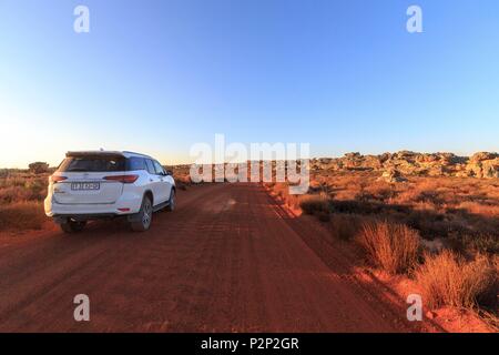 Sud Africa, Western Cape, Trail nel Kagga Kamma Riserva Naturale nel massiccio del Cederberg Foto Stock