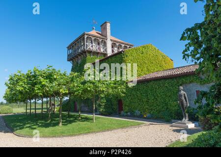 Francia, Gironde, Martillac, AOC Pessac Leognan, Chateau de Smith Haut Lafitte, Grand cru classe di tombe Foto Stock