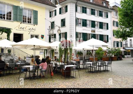 La Svizzera, Soletta, storico quartiere barocco, Friedhofplatz Foto Stock