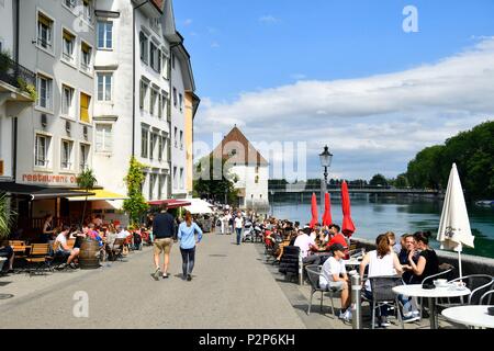 La Svizzera, Soletta, Landhausquai, del fiume Aare, quartiere storico Foto Stock