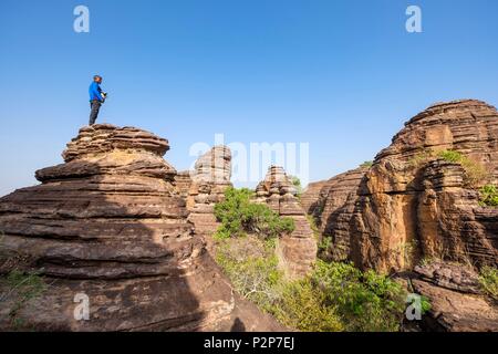 Il Burkina Faso, Banfora, capitale della regione di Cascades e provincia Comoe, cupole Fabedougou Foto Stock