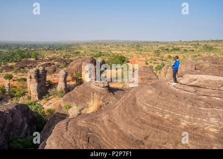 Il Burkina Faso, Banfora, capitale della regione di Cascades e provincia Comoe, cupole Fabedougou Foto Stock