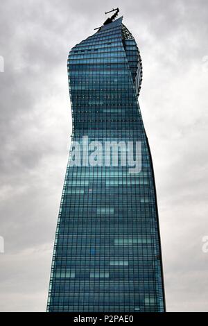 Azerbaigian, Baku, SOCAR Tower Foto Stock