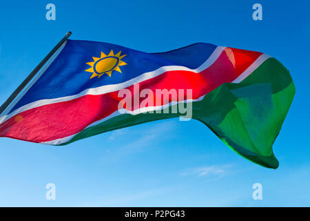 Bandiera nazionale, Luderitz, Karas Regione, Namibia Foto Stock