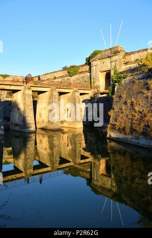 Francia, Charente Maritime, Oleron Island, Chateau d'Oleron, Citadel, Porta Reale Foto Stock