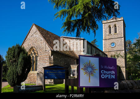 St.Albans City nella contea del Hertfordshire era anticamente la città romana di Verulamium e ora a Londra città dei " commuters ", England, Regno Unito Foto Stock